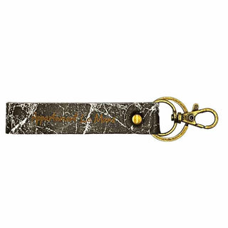 Keychain black marble