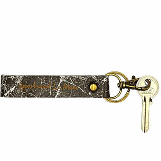 Intérieur porte clé personnalisé marbre noir