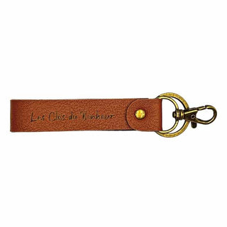 porte clé personnalisé marron