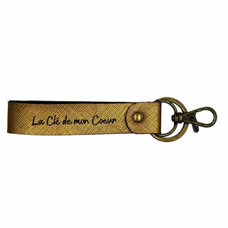 porte clé personnalisé or