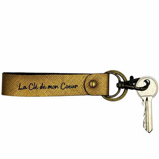 Intérieur porte clé personnalisé or
