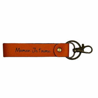 porte clé personnalisé orange