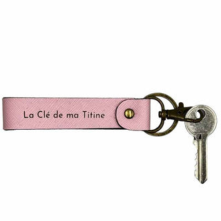 Intérieur porte clé personnalisé rose