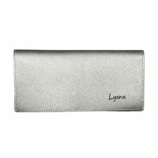 portefeuille femme personnalisé argent
