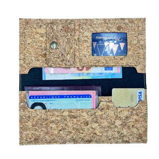 Intérieur portefeuille femme personnalisé liège
