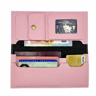 Intérieur portefeuille femme personnalisé rose