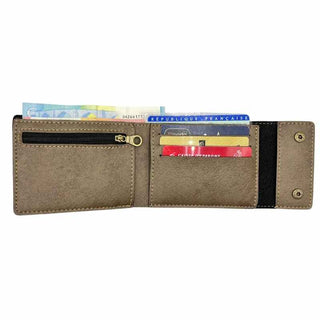 Intérieur portefeuille homme personnalisé gris