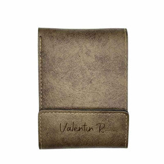 portefeuille homme personnalisé gris
