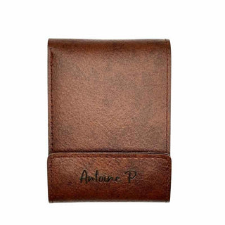 portefeuille homme personnalisé marron