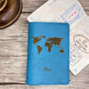 Protège Passeport Personnalisé Bleu Ciel