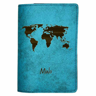 porte passeport bleu ciel