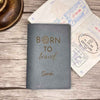 Protège Passeport Personnalisé Gris