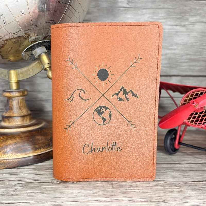 Étui Pour Passeport En Cuir Marron | Fabriqué En France | ALLEMANDI - Foto 7