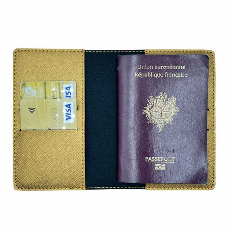 Protège Passeport Personnalisé Or