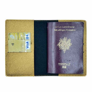 Intérieur protege passeport personnalisé or vente privée