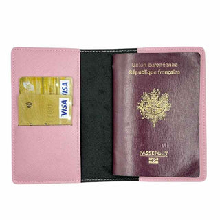 Intérieur protege passeport femme rose