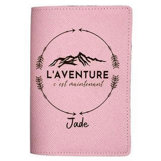 protege-passeport femme rose