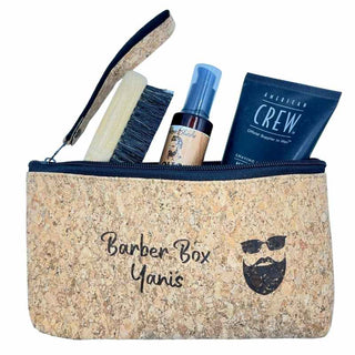Intérieur trousse de toilette personnalisée liège
