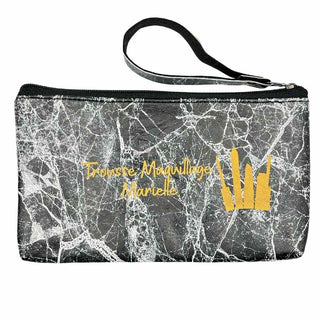 trousse de toilette personnalisée marbre noir