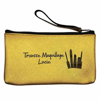 trousse de toilette personnalisée or